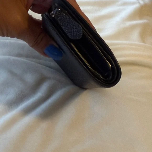 Coach Midnight Blue saffiano Leather Wallet - Picture 4 of 11